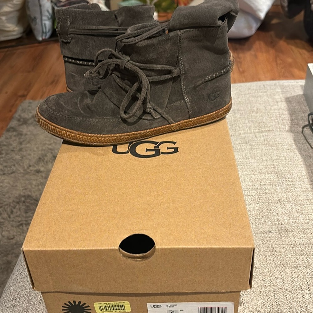 Brand new grey Ugg ankle booties